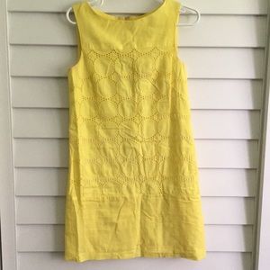 NWOT yellow shift dress